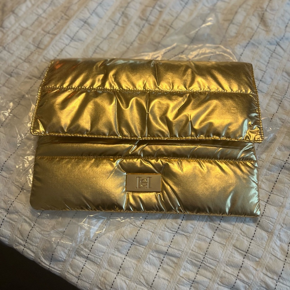 Carolina Herrera Gold Fantasy Clutch